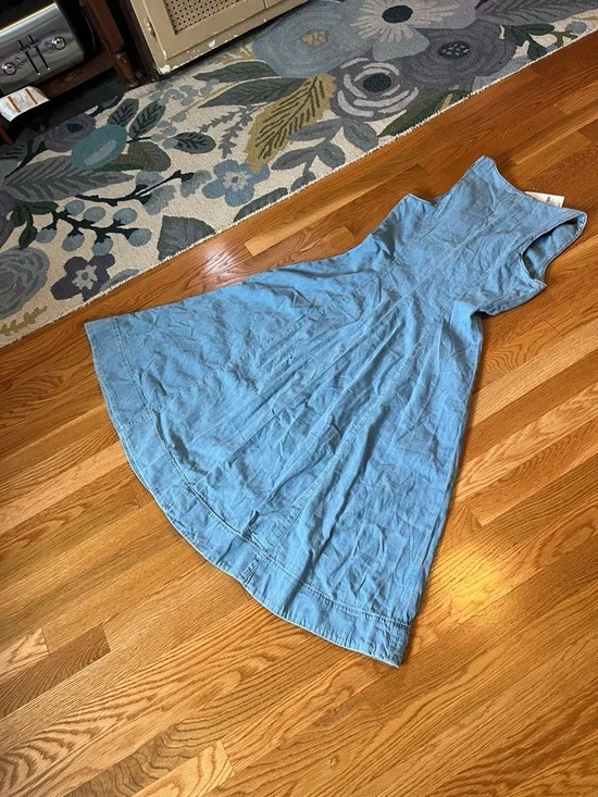 Reformation Sebastien Denim Midi Dress Size 8 NWT - Picture 15 of 16